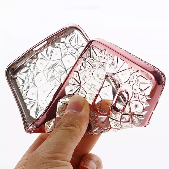 Pink Flexible Phone Case for NOTE 9 rhinestones - Picture 4 of 4